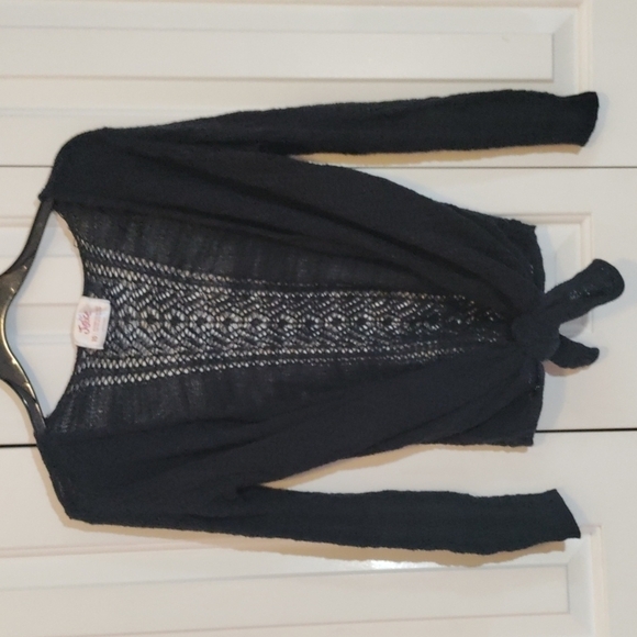 Justice dark blue cardigan sweater girls size 10 - Picture 1 of 5